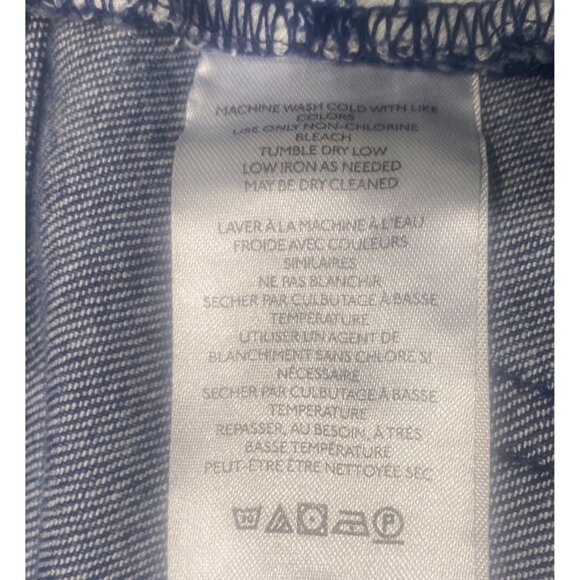 Pilcro The Icon Flare Jeans Size 30 Anthropology Dark Wash High-Rise Button Fly - Picture 10 of 14